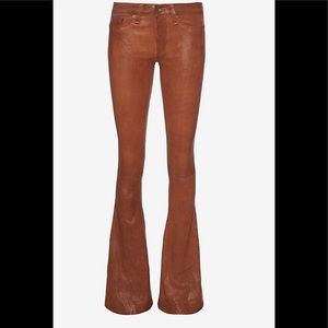 Exclusive for Intermix Rag&Bone leather flare pant